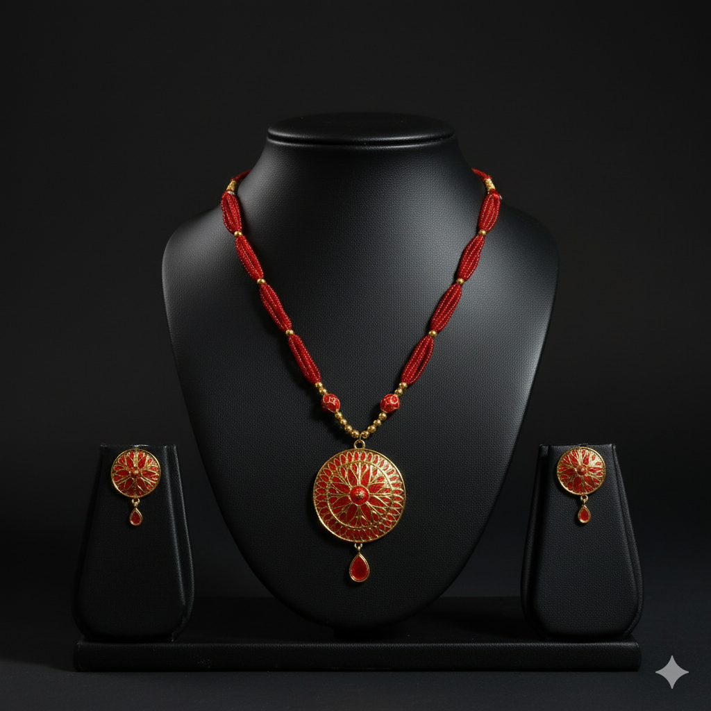 Assamese jewellery JAPI PAAT